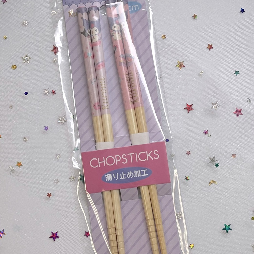 Sanrio Kuromi Bamboo Chopsticks
